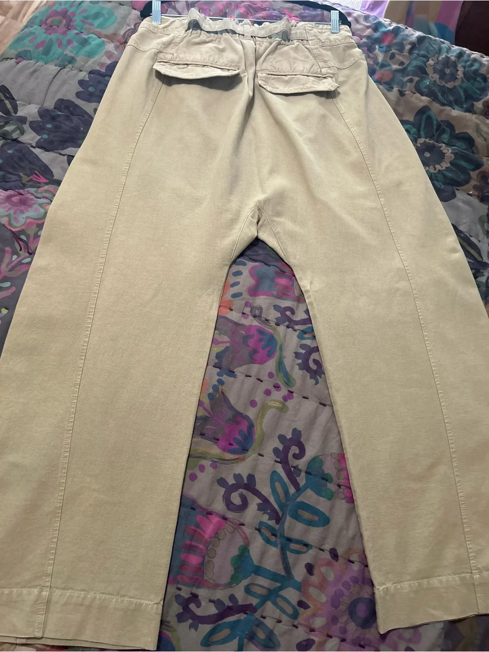 Free People Harem High Waist Cargo Pants - Taupe